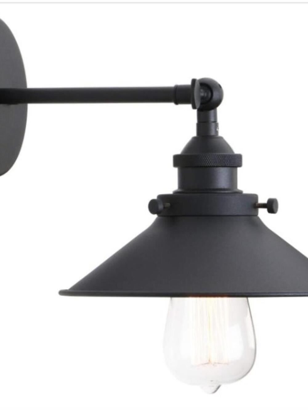 PERMO Wall Sconce Light 11.02"W x 7.87"H Metal